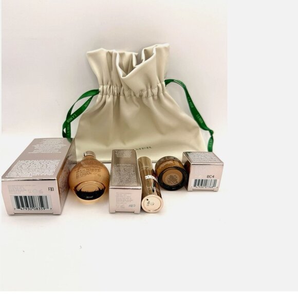 La Mer Genaissance 4 p Travel Gift set: Infused Lotion Serum Eye Cream Pouch New - Picture 4 of 5